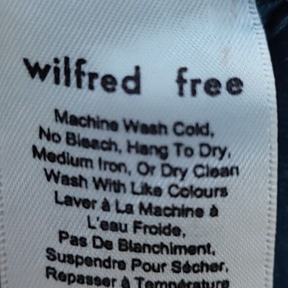 Wilfred Free Vivienne chambray mini dress Sz XXS - Picture 8 of 9